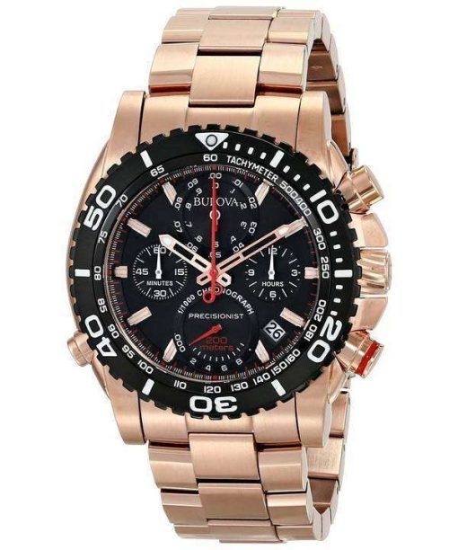 Bulova Precisionist Chronograph Tachymeter 200M 98B213 Mens Watch