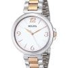 Bulova Two Tone White Dial Quartz 98L195 Womens Watch