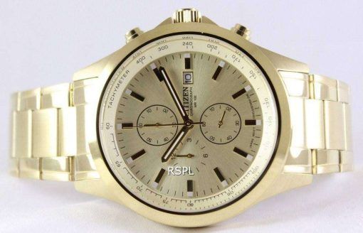 Citizen Chronograph Gold Dial Quartz AN3512-54P Mens Watch