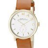 Marc By Marc Jacobs Baker White Dial Tan Leather MBM1316 Womens Watch