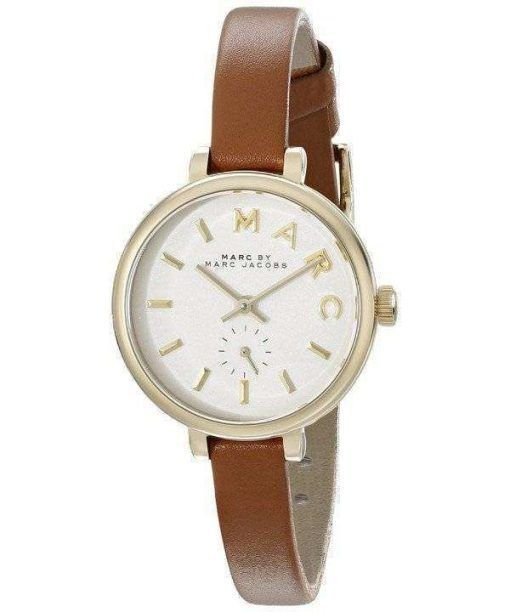 Marc By Marc Jacobs Sally White Dial Brown Leather Strap MBM1351 Womens Watch