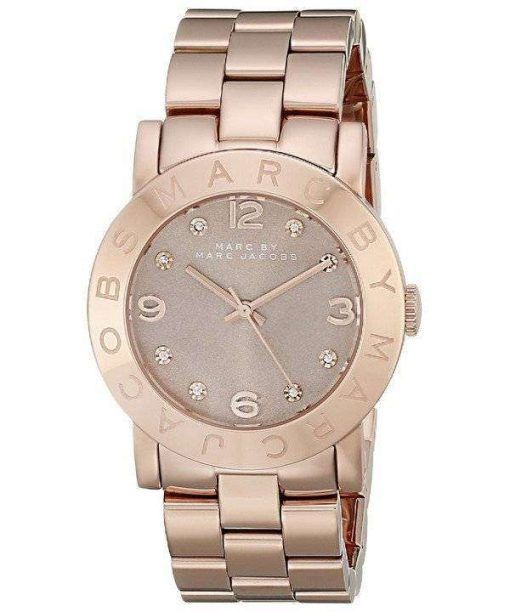 Marc By Marc Jacobs Amy Dexter Wheat Dial Rose Gold-Tone MBM3221 Womens Watch