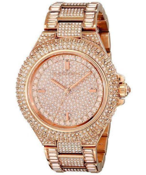 Michael Kors Camille Rose Gold Crystals Pave Dial MK5862 Womens Watch