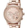 Michael Kors Heidi Chronograph Rose Crystal Dial MK6064 Womens Watch