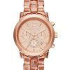 Michael Kors Audrina Chronograph Rose Dial MK6203 Womens Watch