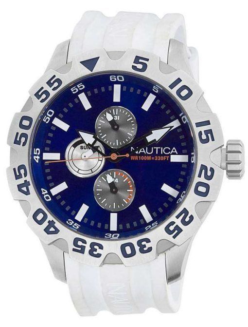 Nautica BFD 100 Multifunction N15567G Blue Dial Mens Watch