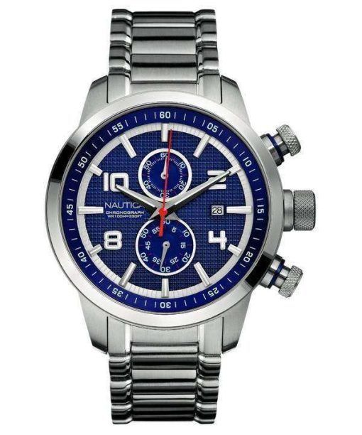 Nautica Chronograph Blue Dial N22550G Mens Watch