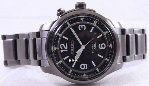 Seiko Neo Sports Kinetic 100M Black Dial SKA687P1 SKA687P Mens Watch