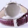 Seiko Quartz Chronograph Leather Strap SRW875P2 Women's Watch