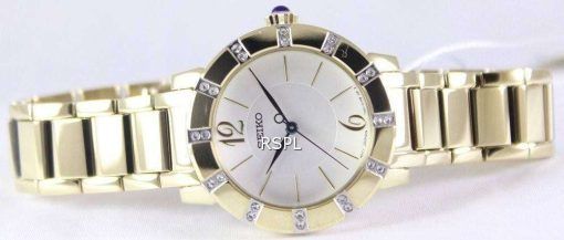 Seiko Quartz Swarovski Crystal Gold Plated SRZ454P1 SRZ454P Women's Watch