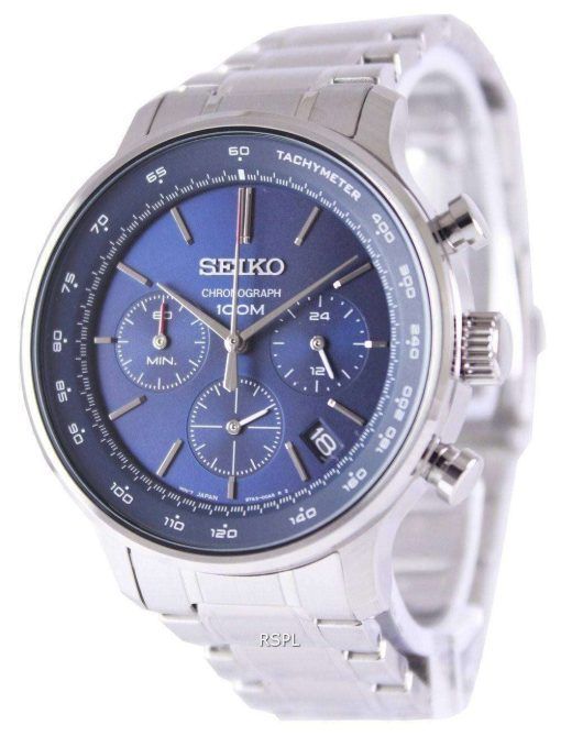 Seiko Chronograph Quartz Tachymeter SSB163P1 SSB163P Men's Watch