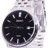 Seiko Quartz Black Dial SUR109P1 SUR109P Mens Watch