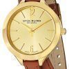 Stuhrling Original Soiree Deauville Sport Swiss Quartz Gold Dial 568.04 Womens Watch