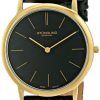 Stuhrling Original Ascot Swiss Quartz Ultra Thin Black Dial 601.33351 Mens Watch