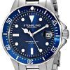 Stuhrling Original Aquadiver 200M Quartz Date 664.02 Mens Watch