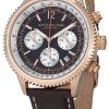 Stuhrling Original Monaco Quartz Chronograph Rose Gold Plated 669.04 Mens Watch