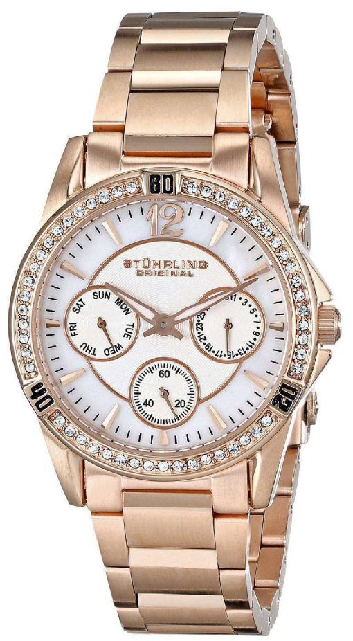 Stuhrling Original Marina Quartz Multifunction Swarovski Crystal 914.04 Womens Watch