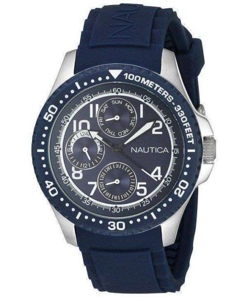 Nautica Multifunction Quartz Blue Dial A13686G Men's Watch