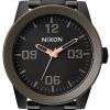 Nixon Corporal SS Matte Black Industrial Green A346-1530-00 Mens Watch