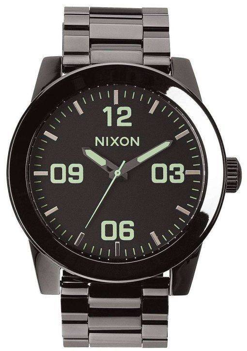 Nixon Corporal SS Polished Gunmetal A346-1885-00 Mens Watch