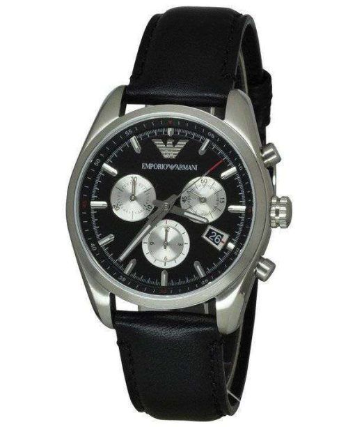 Emporio Armani Sportivo Chronograph Black Dial AR6009 Mens Watch