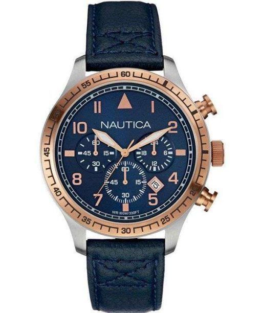 Nautica Sports Navy Dial Chronograph NAI17500G Men's Watch