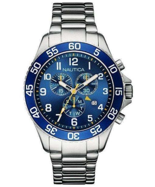 Nautica Chronograph Blue Dial Date Display NAI17508G Men's Watch