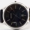 Seiko Quartz Sapphire Glass Black Dial SGEH53P2 Mens Watch