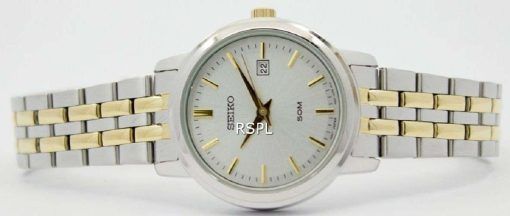 Seiko Quartz Two Tone Stainless Steel SUR825P1 SUR825P Womens Watch