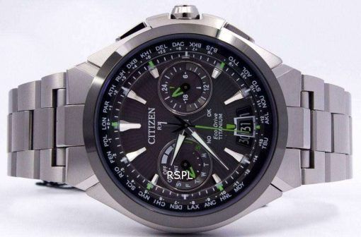 Citizen Eco-Drive Attesa Titanium Satellite Wave Air GPS 100M CC1086-50E Mens Watch