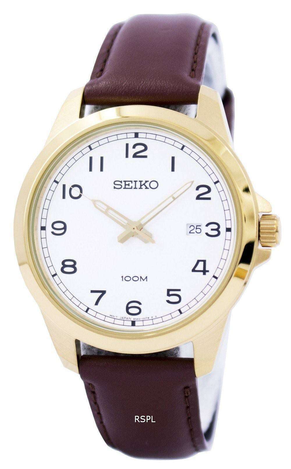 低価超歓迎セイコー SEIKO クオーツ メンズ 腕時計 SUR160P1 ホワイト 海外モデル