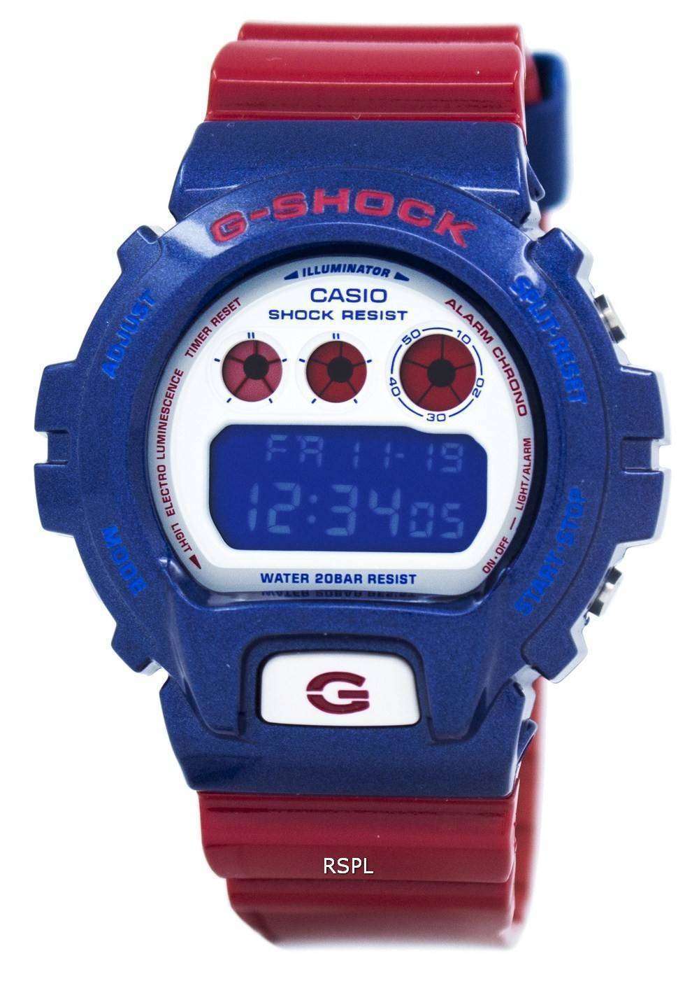 カシオ G-ショック青と赤シリーズ デジタル腕時計 DW-6900AC-2