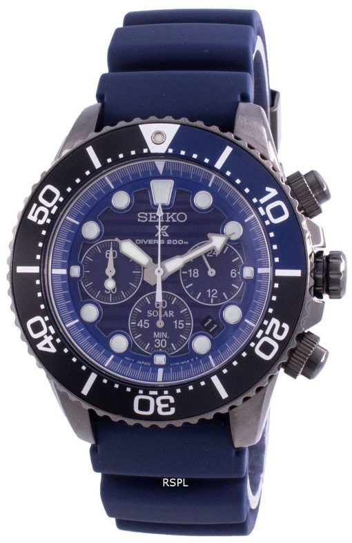 Seiko Prospex Save The Ocean Divers SSC701 SSC701P1 SSC701P Quartz Chronograph Special Edition 200M Mens Watch