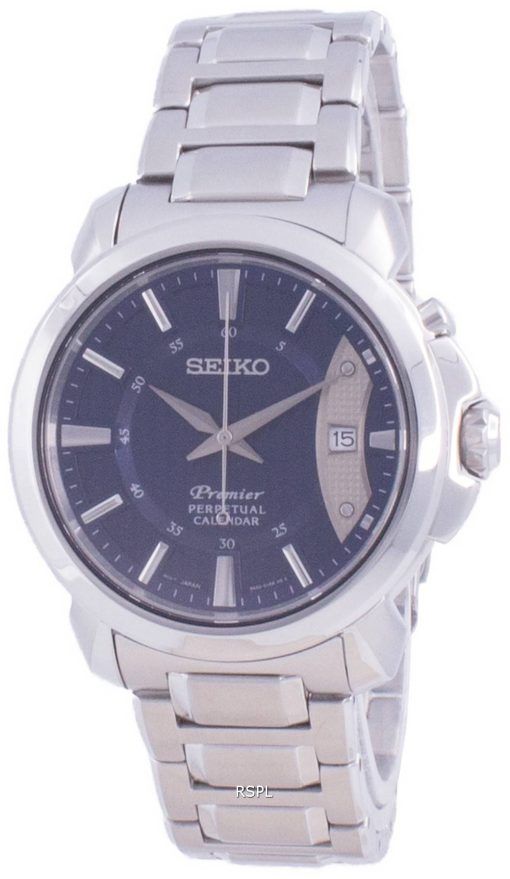 Seiko Premier Perpetual Calendar Quartz SNQ157 SNQ157P1 SNQ157P 100M Herreur