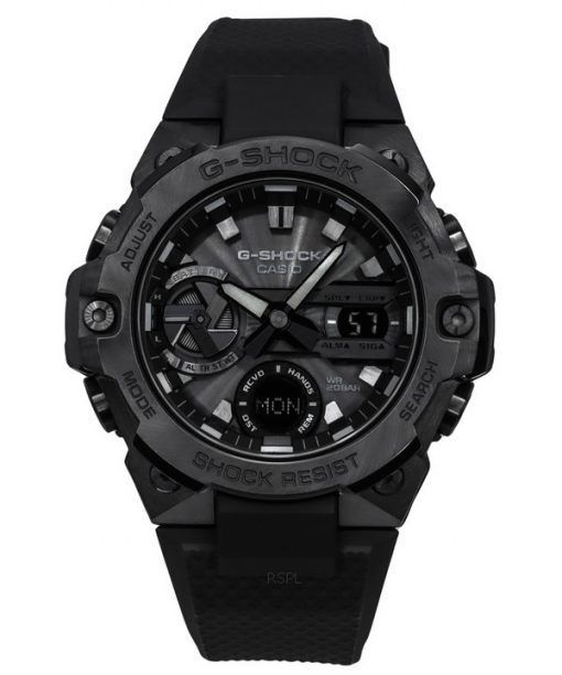 カシオ G-Shock G-Steel ブラック モバイル リンク アナログ デジタル タフ ソーラー GST-B400BB-1A 200M メンズ腕時計