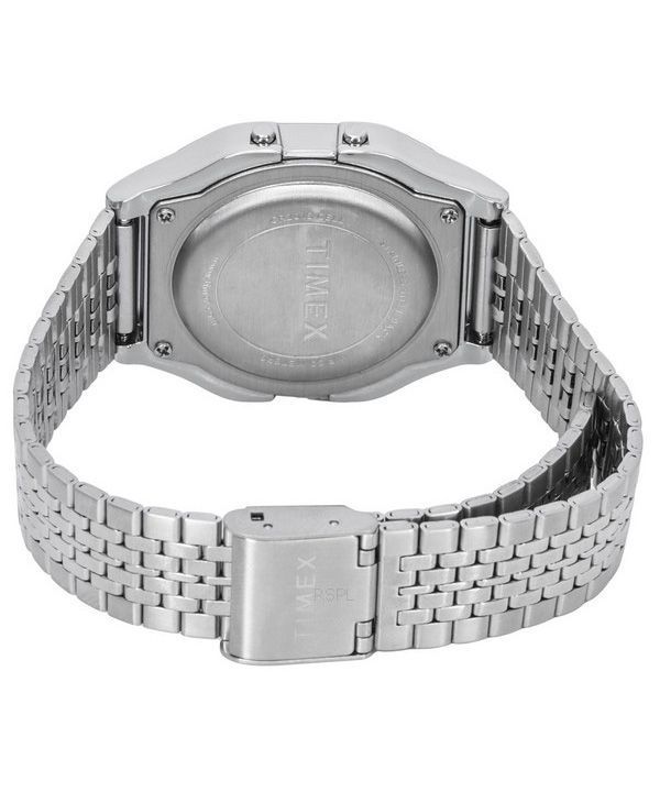 タイメックス T80 デジタル ステンレススチール ブレスレット クォーツ TW2R79300 ユニセックス腕時計