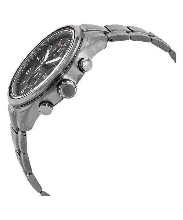シチズン エコドライブ クロノグラフ スーパーチタニウム ブラック ダイヤル CA0810-88E 100M メンズ腕時計