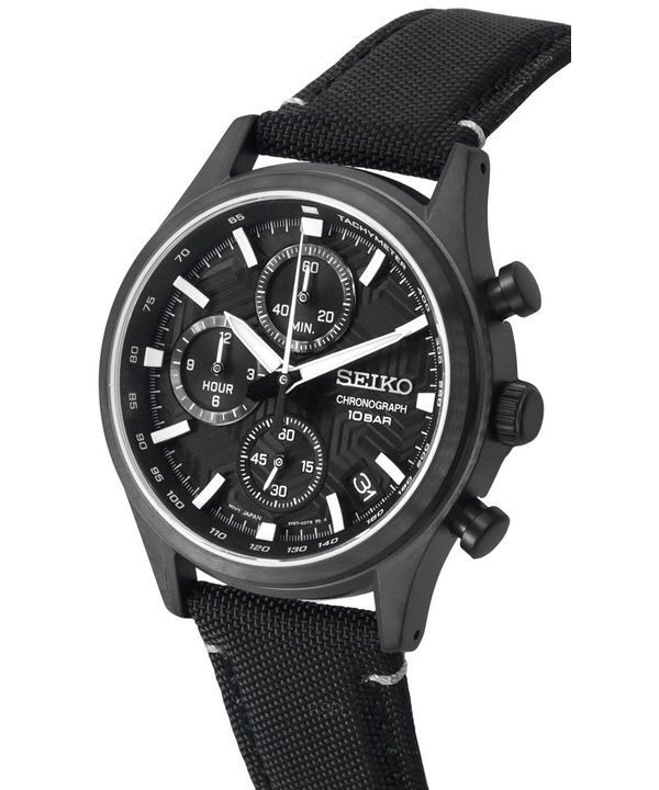 6,150円《人気》SEIKO 腕時計 ブラック クロノグラフ メンズ クォーツ a
