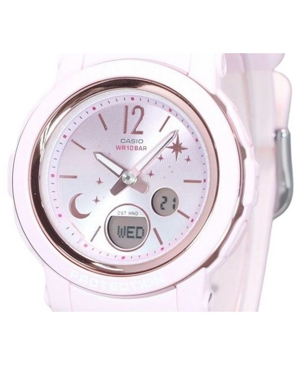 カシオ Baby-G ムーン アンド スター シリーズ アナログ デジタル 樹脂ストラップ ピンク ダイヤル クォーツ BGA-290DS-4A  100M レディース腕時計