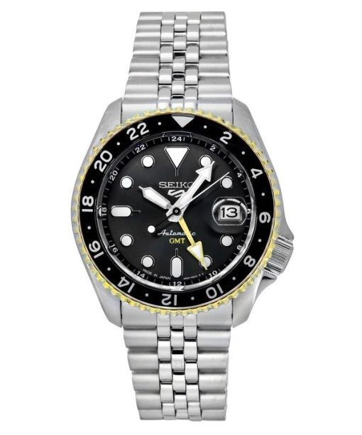 セイコー 5 スポーツ SKX スタイル GMT ステンレススチール グレー ダイヤル 24 宝石自動 SSK019J1 100M メンズ腕時計