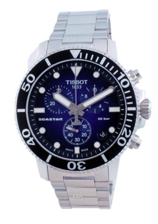 Tissot T-Sport Seastar1000クロノグラフクォーツダイバーのT120.417.11.041.01T1204171104101300Mメンズウォッチ