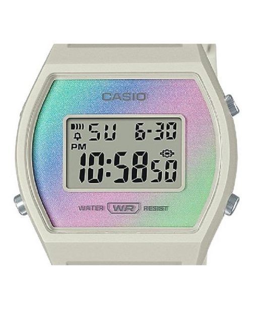 Casio Digital Resin Strap Multicolor Dial Quartz LW-205H-8 Women's Watch