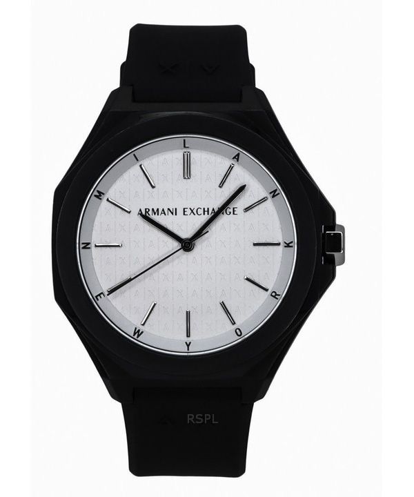 アルマーニ エクスチェンジ シリコンストラップ ホワイト ダイヤル クォーツ AX4600 メンズ腕時計
