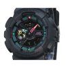 カシオ G-Shock アナログ デジタル マルチ蛍光アクセント シリーズ 樹脂ストラップ ブラック ダイヤル クォーツ GA-110MF-1A 200M メンズ腕時計