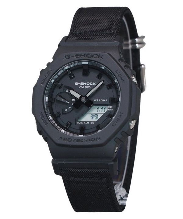 カシオ G-Shock アナログ デジタル エコ クロス ストラップ ブラック ダイヤル クォーツ GA-2100BCE-1A 200M メンズ 腕時計  Japan