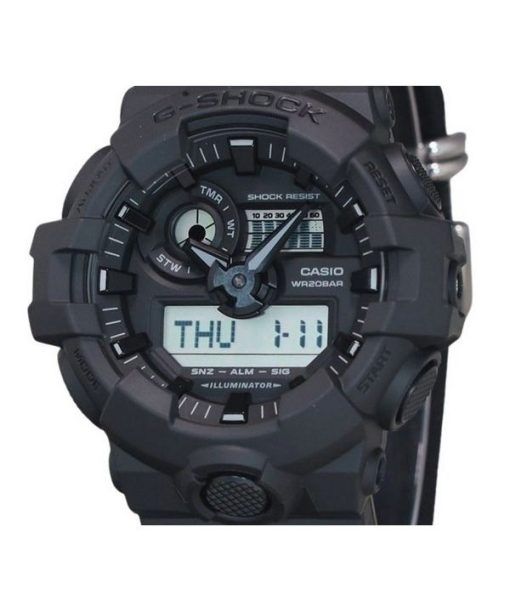 カシオ G-Shock アナログ デジタル エコ クロス ストラップ ブラック ダイヤル クォーツ GA-700BCE-1A 200M メンズ 腕時計