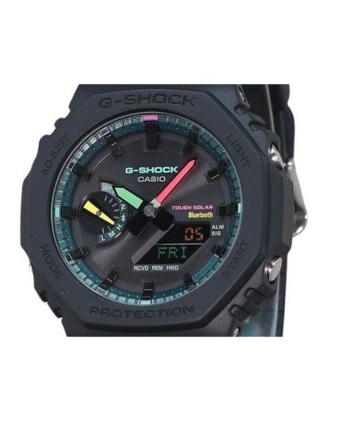 カシオ G-Shock アナログ デジタル スマートフォンリンク マルチ蛍光アクセントシリーズ タフソーラー GA-B2100MF-1A 200M メンズ腕時計