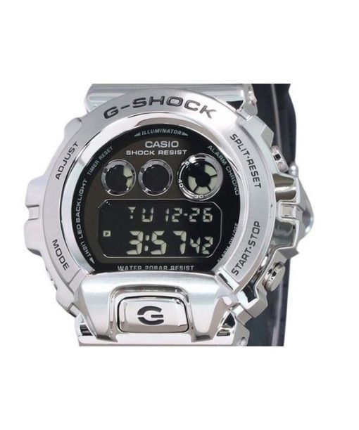 カシオ G-Shock デジタル メタルベゼル 樹脂ストラップ クォーツ GM-6900U-1 200M メンズ腕時計