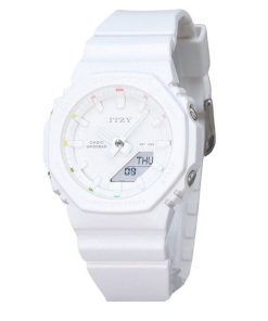 カシオ G-Shock アナログ デジタル ITZY コラボレーション ホワイト ダイヤル クォーツ GMA-P2100IT-7A 200M レディース 腕時計