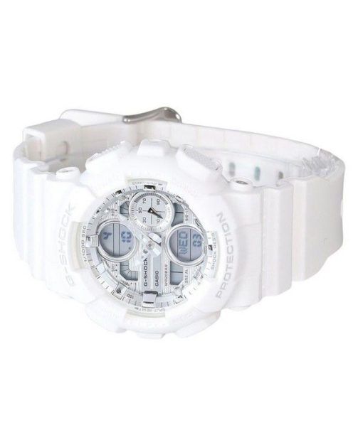 カシオ G-Shock アナログ デジタル バイオベース ホワイト 樹脂ストラップ シルバー ダイヤル クォーツ GMA-S140VA-7A 200M レディース 腕時計